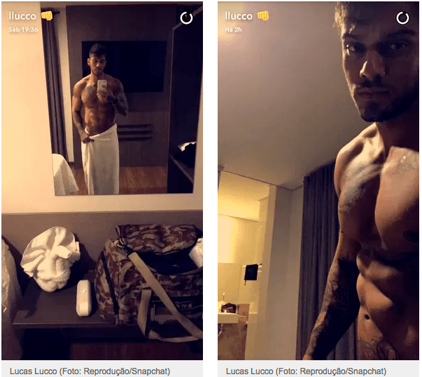Só de toalha, Lucas Lucco sensualiza e mostra o corpão na internet
