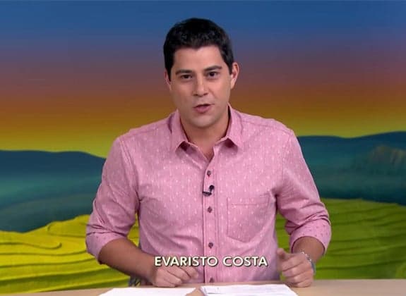Evaristo Costa apresenta "Globo Rural" e leva a internet à loucura