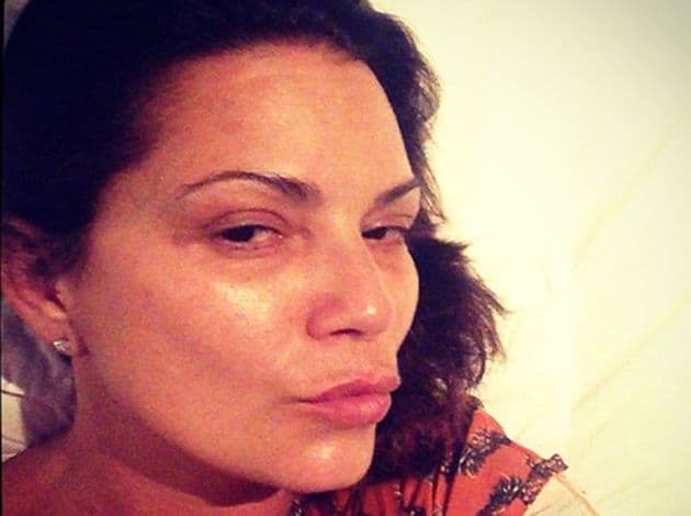 Após apanhar do namorado, Luiza Brunet recebe apoio de famosos