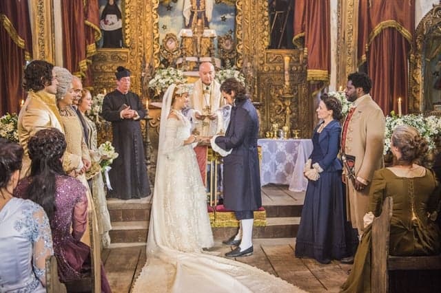 Gravações de casamento em "Liberdade, Liberdade" duraram três dias e envolveram mais de 300 figurantes