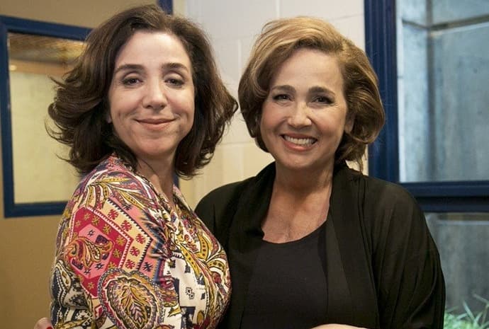 Claudia Jimenez volta a contracenar com Marisa Orth em "Haja Coração" e se emociona