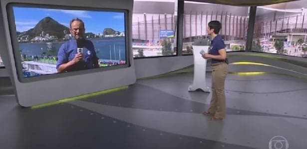 Ao vivo no "JH", Sandra Annenberg pede para o marido passar protetor solar