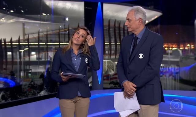Globo tomará providências após alfinetadas de William Waack e Cris Dias no "Jornal da Globo"; emissora nega
