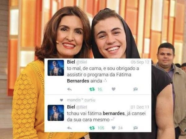 Fátima Bernardes acha Biel ingrato, afirma colunista