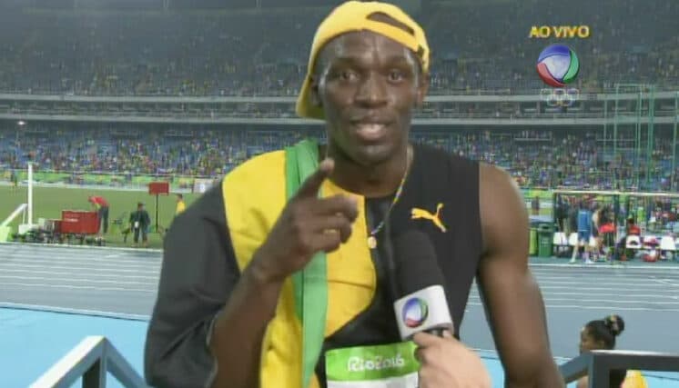 Record sai na frente e fura concorrentres com entrevista de Bolt