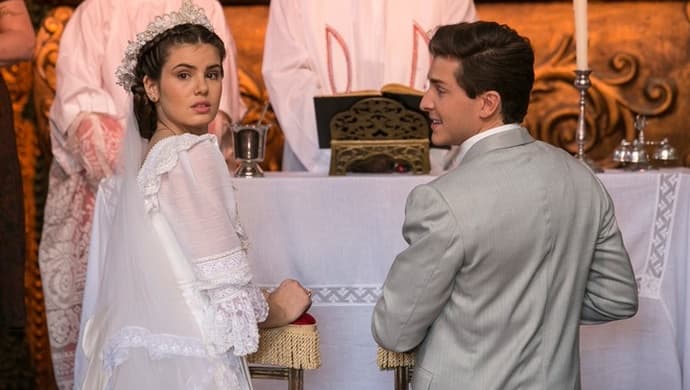 Último capítulo de "Êta Mundo Bom": Mafalda diz não a Romeu no altar e foge com Zé dos Porcos
