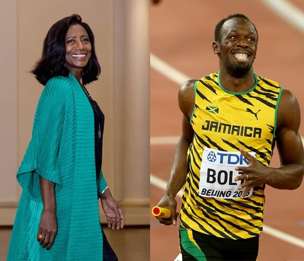 Glória Maria deixa recado em foto de Usain Bolt e causa na internet