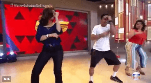 Solteira, Fátima Bernardes dança ao som de "Camarote" com Wesley Safadão