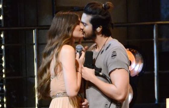 Luan Santana explica beijo em Camila Queiroz na gravação do DVD: "Ideia da diretora"