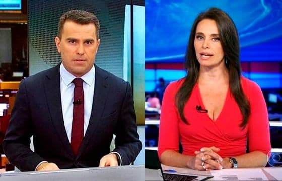 Após boatos, Globo nega mal-estar entre Rodrigo Bocardi e Carla Vilhena
