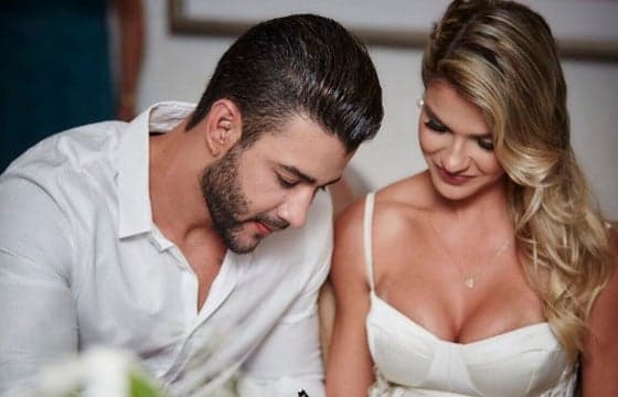 Veja o momento fofo em que o filho mais velho de Gusttavo Lima conhece o irmãozinho