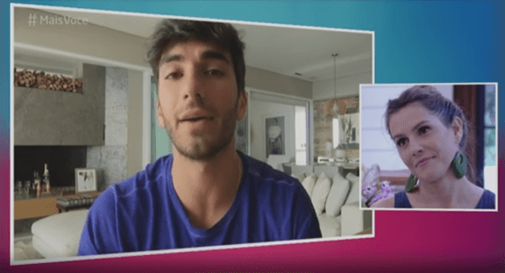 Hugo Moura se declara para Deborah Secco no "Mais Você": "Amo mais que a mim"