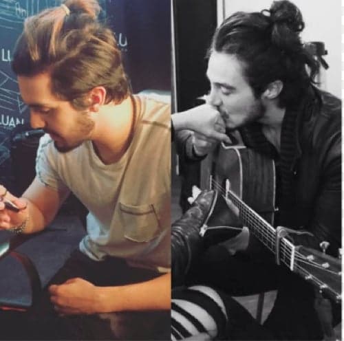 Tiago Iorc brinca com novo visual de Luan Santana e dá aquela alfineteda