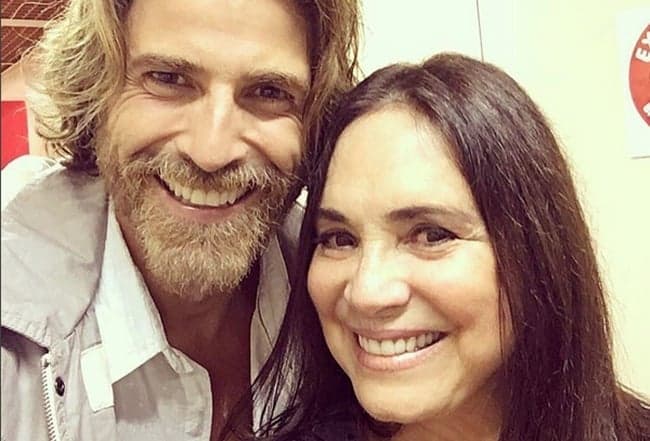 Gianecchini comemora parceria com Regina Duarte em "A Lei do Amor"