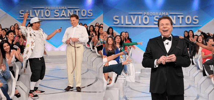 Silvio Santos fica quase pelado e atinge a liderança de audiência no SBT