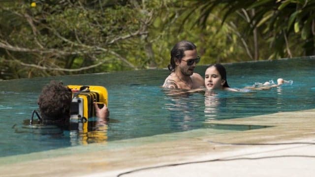 Vladimir Brichta grava cenas da novela "Rock Story"