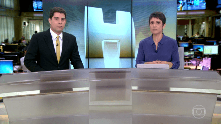 Evaristo Costa e Sandra Annenberg passam a apresentar dois telejornais na Globo