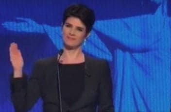 Mariana Godoy ironiza comentário de Crivella em debate com gesto e ganha as redes sociais