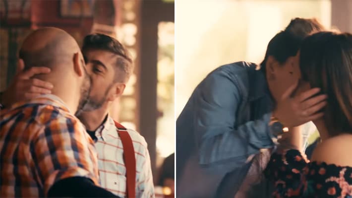 Globo exibe campanha contra a homofobia em horário nobre com beijo gay