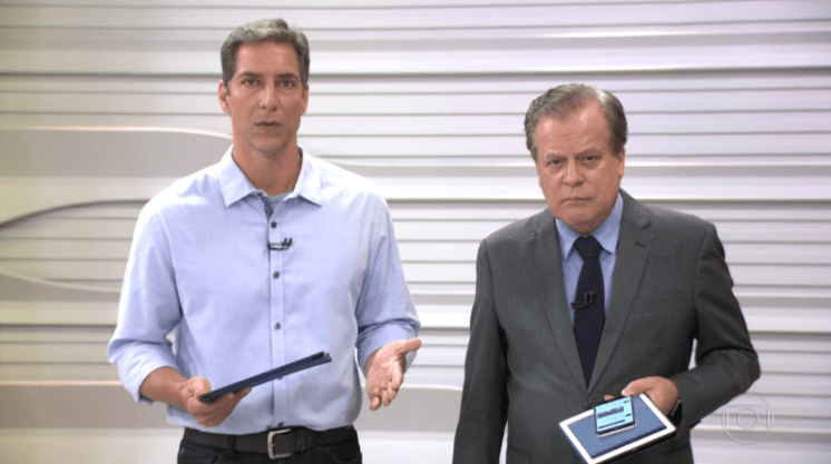 Jornalista esportivo da Globo fica abalado e cai no choro ao fim de telejornal