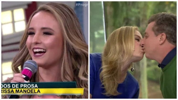 "Subiu, desceu!": O estrelismo exagerado de Larissa Manoela e o ar especial de Angélica e Huck no "Vídeo Show"