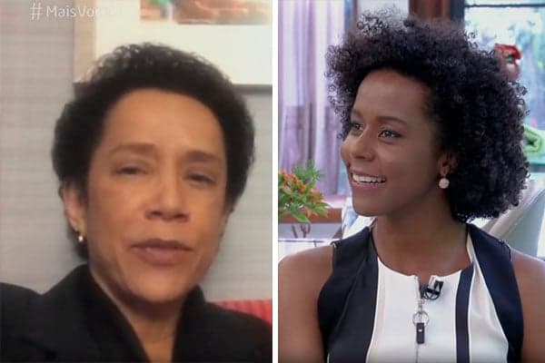 Maria Júlia Coutinho é surpreendida por homenagem de Zileide Silva no "Mais Você"