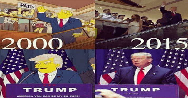 Band exibe episódio de “Os Simpsons” que previu vitória de Donald Trump