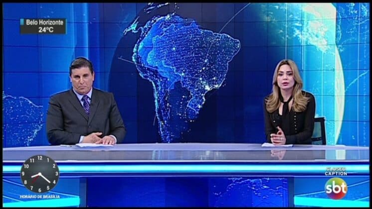 Principal telejornal da emissora, SBT Brasil repete maior audiência do ano e garante 2º lugar isolado