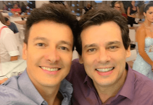 Rodrigo Faro posta foto com Celso Portiolli e diz que viraram amigos: "meu irmão!!!"