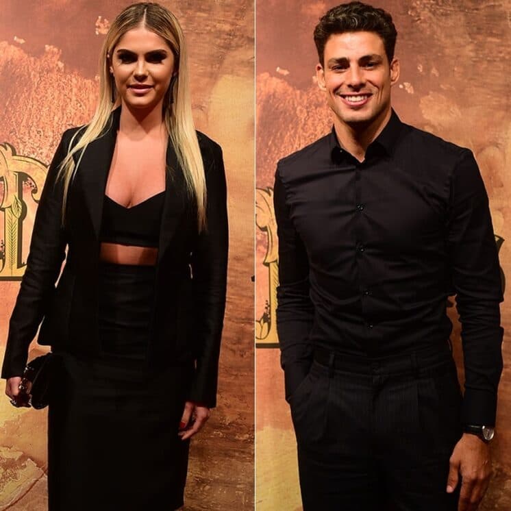 Bárbara Evans evita perguntas em reencontro com Cauã Reymond