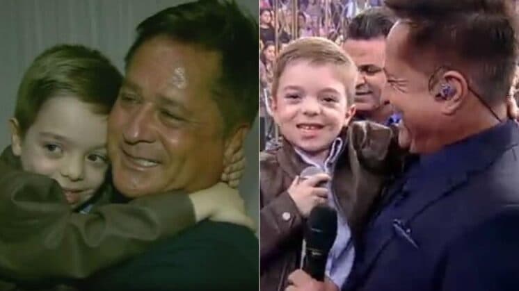 Rodrigo Faro admite saber que Leonardo já conhecia fã mirim