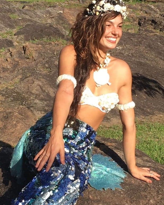 Ísis Valverde como sereia para "A Força do Querer" (Foto: Reprodução)