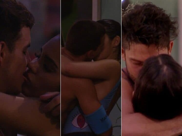 "BBB17": Mayara e Antonio, Vivian e Manoel e Mayla e Luiz Felipe se beijam