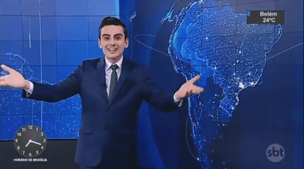 SBT faz música em formato igual do "Balanço Geral" para Dudu Camargo
