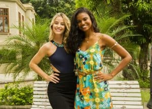 Barbara França (Bárbara) e Aline Dias (Joana) (Foto: Globo/João Miguel Júnior)