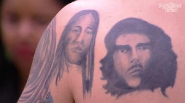 "BBB17": Ilmar Renato tem tatuagem mal feita de Che Guevara (Foto: Reprodução) "BBB17": Ilmar Renato tem tatuagem mal feita de Che Guevara (Foto: Reprodução)