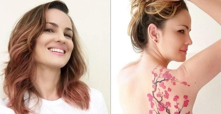 Carolina Kasting mostra sua nova tatuagem gigantesca nas costas