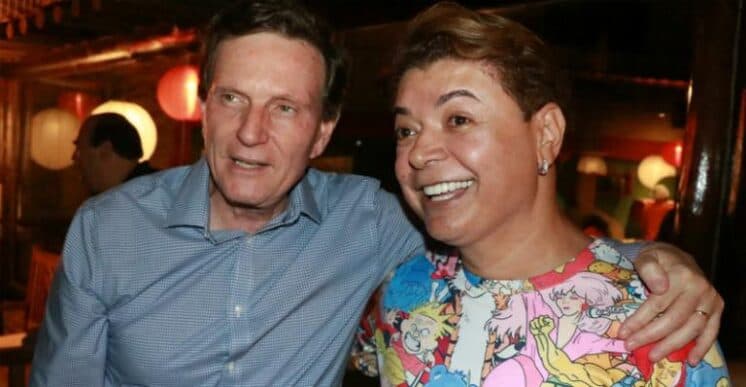 Marcelo Crivella curte festa com David Brazil no Rio de Janeiro