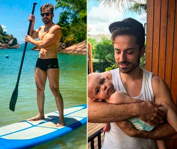 Marido de Paulo Gustavo mostra boa forma em foto de sunga e seguidores piram