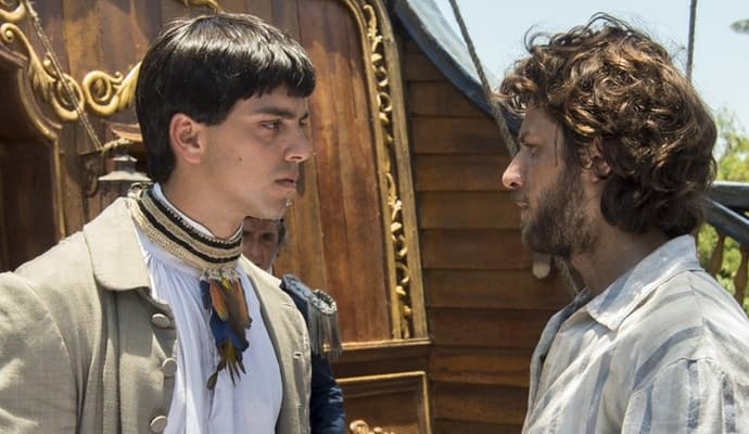 "Novo Mundo": personagens de Chay Suede e Rodrigo Simas viverão se estranhando