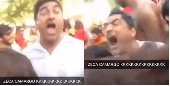 Zeca Camargo "solta a franga" e dança Madonna e outros cantores na rua