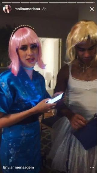 Sergio Malheiros aparece vestido de mulher para o Carnaval Foto: Reprodução