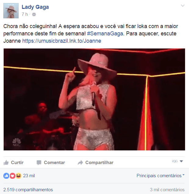 Lady gaga (Foto: Reprodução)