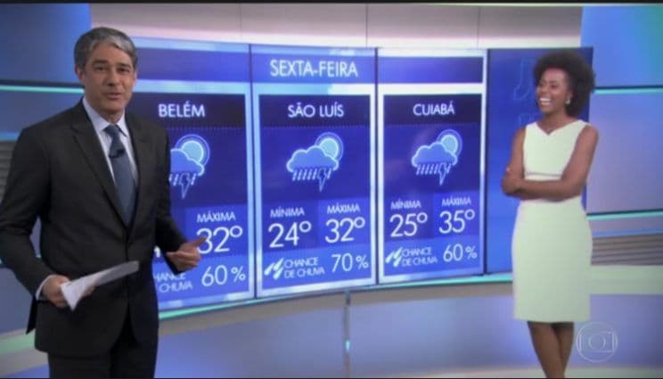 William Bonner reclama do calor ao vivo no "Jornal Nacional": "Impossível ser feliz com 43 graus"