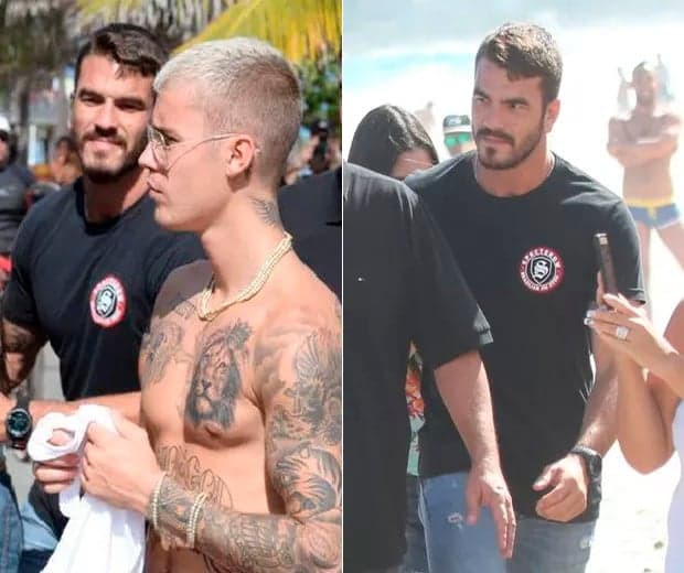 Segurança gato de Justin Bieber faz sucesso na internet