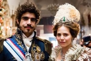 Dom Pedro (Caio Castro) e Leopoldina (Letícia Colin) (Foto: Globo/Tata Barreto) Dom Pedro (Caio Castro) e Leopoldina (Letícia Colin) (Foto: Globo/Tata Barreto)
