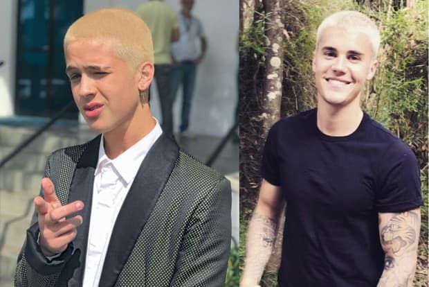 João Guilherme, com novo visual, é comparado a Justin Bieber