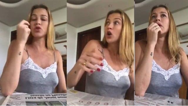 Luana Piovani grava vídeo e "seios arrepiados" viram polêmica