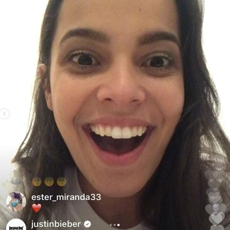 Ex-BBB Mayla diz que chorou com mensagem do cantor Justin Bieber para ela