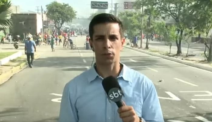 Repórter de afiliada do SBT é roubado em manifestação desta sexta (28)